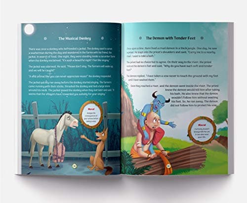 101 Tales The Great Panchatantra Collection - Collection of Witty Moral Stories For Kids For Personality Development (Hardback) 5