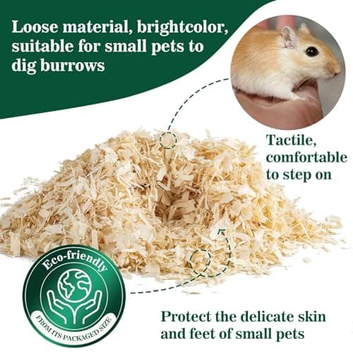 Pets Empire Imported Natural Wood Shaving Bedding for Hamster, Dwarf, Mice, Gerbil, Rabbit and Guinea Pig 1 Kg 4