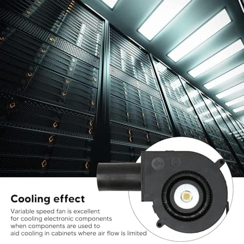 Lighting Hub 6000 RPM 12V CPU DC Blower Fan, 12 Volt Brushless Turbo Blower Cooling Fan, 97x33mm Dual Ball Bearing DC Brushless Cooling Turbo Fan for DIY Cooling Ventilation 4