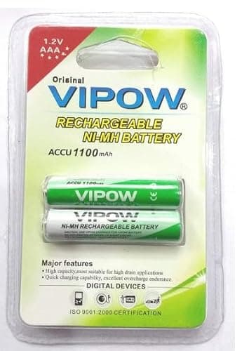 Rechargeable Ni-MH AAA 1100mAh Battery (Pack of 2) | 1.2V Long-Lasting Rechargeable Cell | Compatible with Panasonic Cordless Phones, Toys & Electronic Devices 4