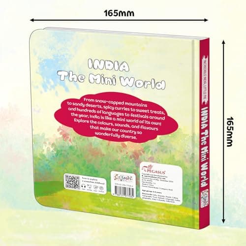 Pegasus India Mini World Kids Geography Book Travel Across Food Festivals Languages and Maps for Children Discovering Regional Diversity States ... and Fun Facts about the Indian Subcontinent 2