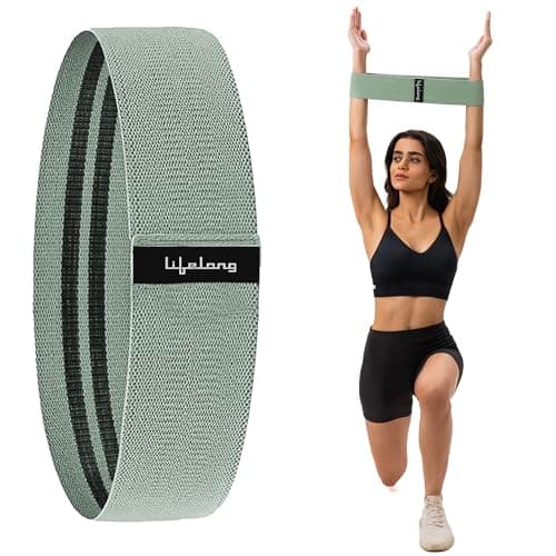 Lifelong Anti Slip Fabric Resistance Band for Workout | Medium Resistance | Exercise | Gym | Pullup Band | Stretching Band for Exercise, Physio, Yoga, Training | Theraband