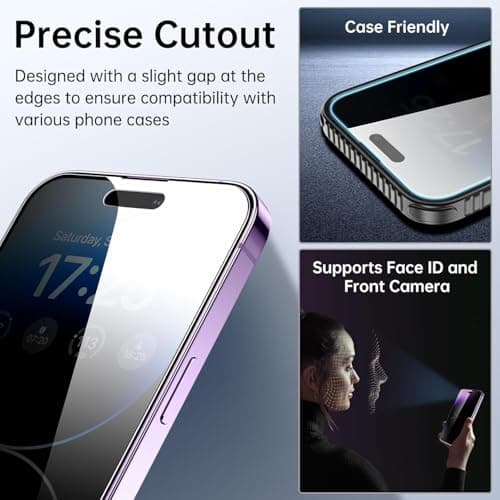 JGD PRODUCTS for OnePlus 6T, OnePlus 7 Edge to Edge Anti Spy Privacy Tempered Glass with Easy Installation Kit | Black (Pack of 1) 5