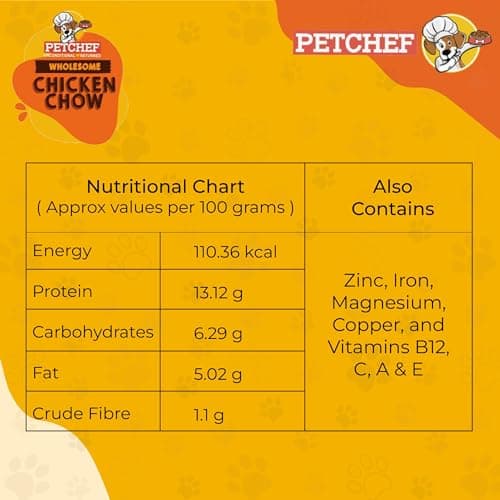 PetChef's Wet Dog Food|Grain-Free Chicken Chow & Brown Rice|Delicious wet Gravy|Natural and Grain-Free, No Artificial Flavours, Added Vitamins and Proteins|Dog Food for Adult and Puppy|Pack of 5x300gm 5