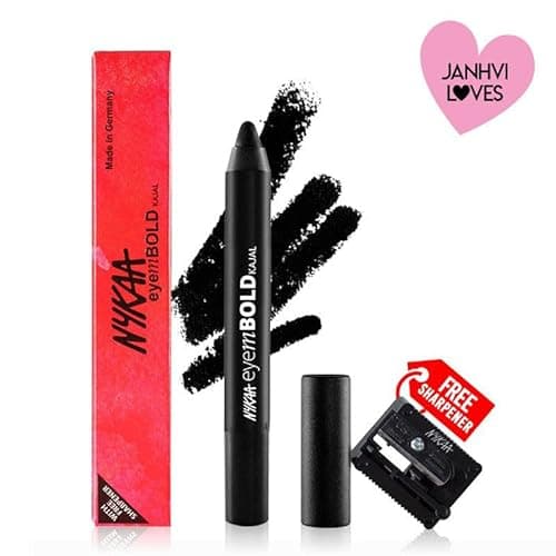Nykaa Eyem Bold Kajal With Free Sharpener - Deep Black 001 4