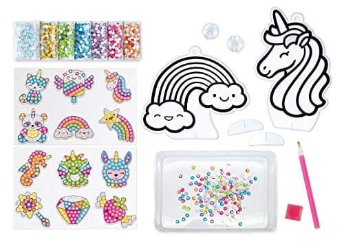 FABER-CASTELL Creativity for Kids Big Gem Diamond Painting Magical Kit - 1000+ Diamond Art Gems with 12 Stickers and 2 Suncatchers, DIY Art and Craft Activity, Gift for Girls Ages 6-12 4