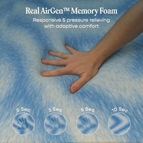 SleepyCat Original Ortho Mattress with AirGen™ Memory Foam | Medium Firm Feel for Balanced Comfort | 6 Inch Bed Mattress | Anti-Bacterial Fabric Cover |10 Years Warranty|(King,72x72x6 inches) 3