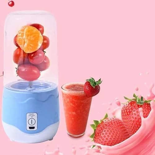 SHREE HANS FASHION Smart Portable Electric USB Juice Maker Bottle Blender Grinder Mixer - USB Rechargeable Mini Juicer Blender for Smoothies and Shakes with 4 Blades 5
