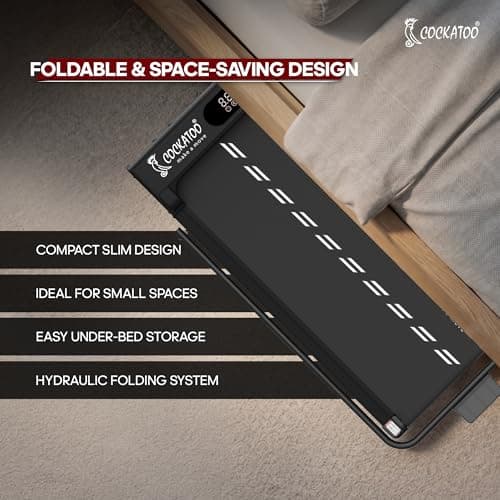 Cockatoo Alphapad 3.0 3HP Peak Walking Pad for Home, Treadmill for Home Foldable with Max User Weight 110 KG, Speed 6 Km/Hr, Grey 4
