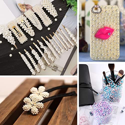 Snappsy® Artificial Pearl Beads No Hole 4/5/6/8/10mm for Hats Table Scatter Clothes White Beige|Crafts | Beads & Jewelry Making |Beads|1 Box No Hole Imitation Pearls Beads 4