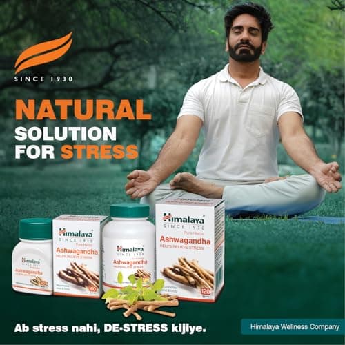 Himalaya Ashwagandha - General Wellness Tablets, 60 Tablets | Stress Relief | Rejuvenates Mind & Body 2