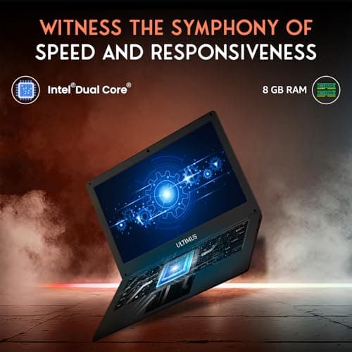 FUTOPIA ULTIMUS PRO Intel Celeron Dual Core 2.8 GHz| 8GB RAM | 256GB SSD (Expandable upto 512GB) | 14.1" IPS | 178° Wide Viewing Angle | Intel HD Graphics | Windows 11 Home | Lightweight 1.2Kg | Black 4