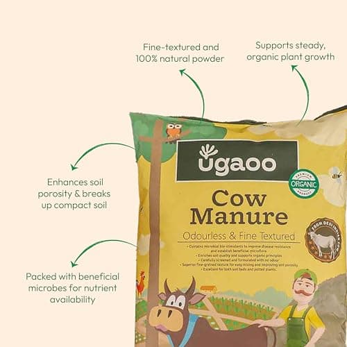 Ugaoo Cow Dung Manure Fertilizers for Plants & Home Gardening - 5 kg 3