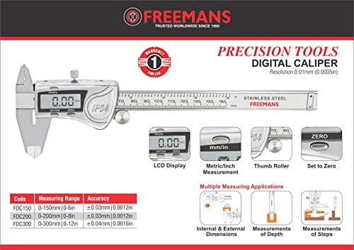 FREEMANS FDC300 Digital Caliper 300mm/12-Inch 2