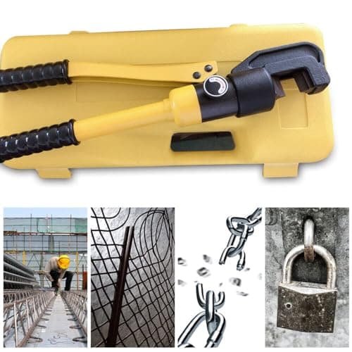 Nutronics® SC-16 Hydraulic Rebar Cutter 8 Ton Steel Bolt Chain Cutting tool Heavy Duty, Bolt Cutter 4mm to 16mm for Padlocks, Lock Cutter Heavy Duty Non-Slip Handle Bolt Cutter 5