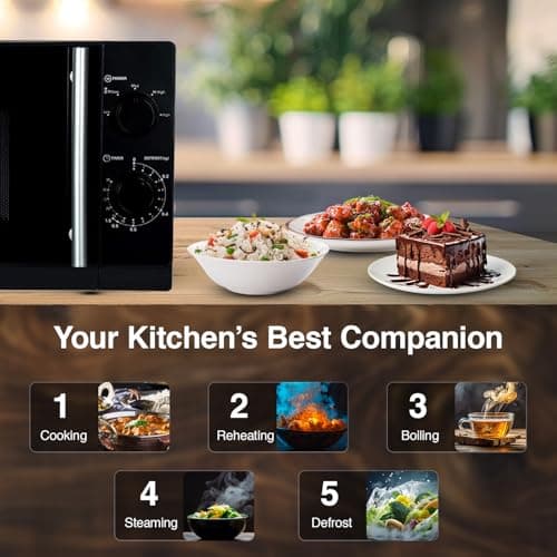 Godrej 20 L 5 Years Comprehensive Warranty Multi Distribution System for Even and Faster Cooking, Solo Microwave Oven With 5 Power Levels (GMX 20SA2, Black) 2