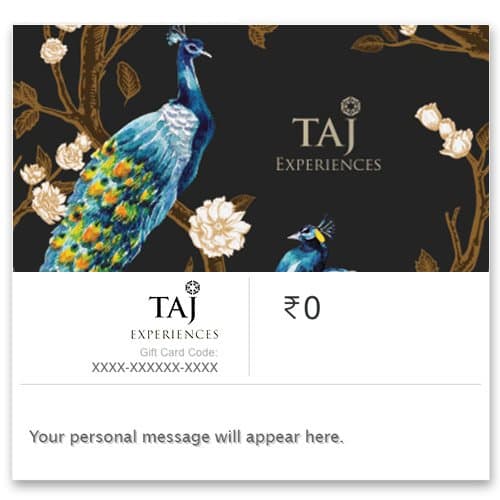 Taj Hotels | Flat 10% | E-Gift Card | Instant Delivery | Valid for online & outlet purchases | 1 year validity
