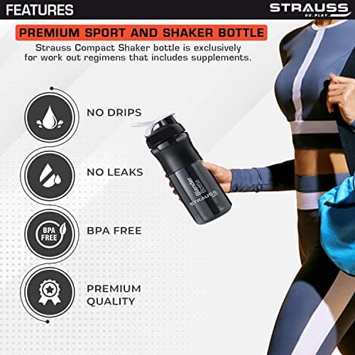 STRAUSS Blender Protein Shaker Bottle | Gym Shaker | Sipper Bottle | Gym Bottle 5