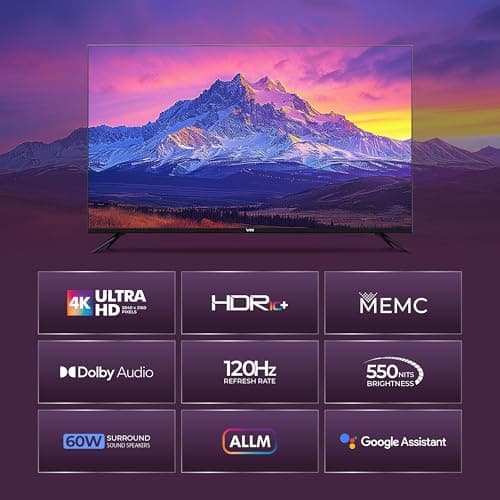 VW 140 cm (55 inches) Pro Series 4K Ultra HD Smart QLED Google TV VW55GQ2 3