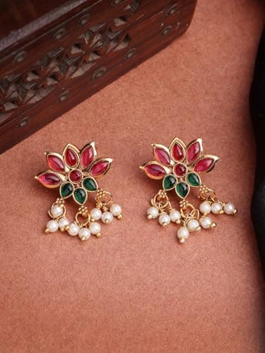 Shining Diva Fashion Necklace Jewellery Set for Women Traditional Latest Stylish Design Fancy (rrsd17037s) 6