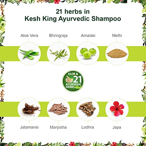 Kesh King Ayurvedic Anti Hairfall Shampoo| Reduces hairfall | 21 Natural Ingredients |No Paraben & No Silicon | With the goodness of Aloe Vera, Bhringraja and Amla for Silky, Shiney - 600 ml 5