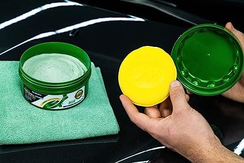 Turtle Wax Super Hard Shell Finish Paste Wax – Carnauba Car Wax Polish for Deep Gloss Shine, Paint Protection & UV Defence 3