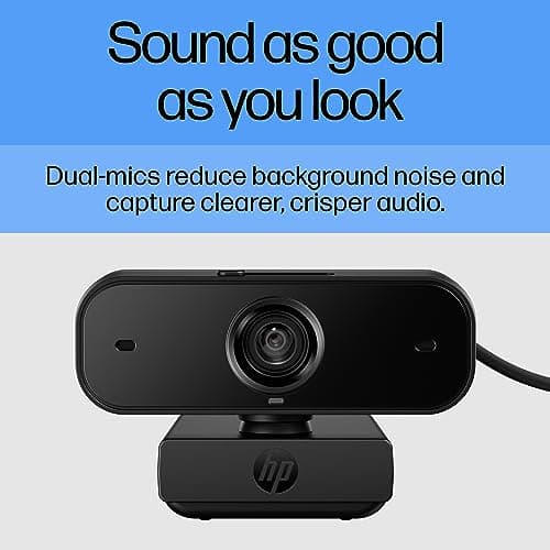 HP 430 FHD Webcam, 2MP, Portable Plug-and-Play Webcam with Dual mics and auto Adjustment 4