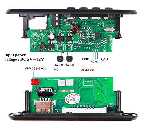 Geek Lab Wireless Bluetooth MP3 WMA Decoder Board Audio Module Support USB TF FM AUX Audio Radio Module AM4 3