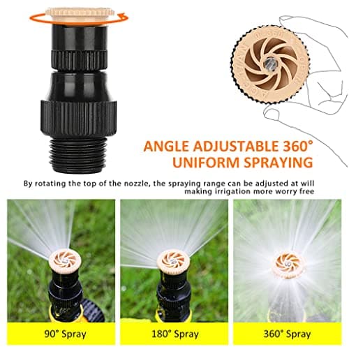 Optifit® Garden Sprinker for Garden Agriculture Watering, 360° Rotating Irrigation Sprinkler Adjustable Irrigation Angle Sprinkler, Gardening Watering Systems for Outdoor Garden Yard Lawns 3