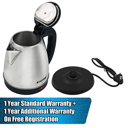 iBELL Castor CTEK15M Premium 1.5 Litre Stainless Steel Electric Kettle,1500 watts Auto Cut-Off Feature,Silver 2