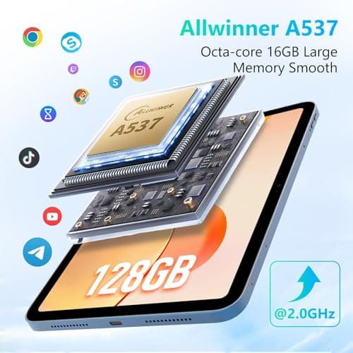 G-tab PAD10 Pro Android Tablet 10.1 Inch | 16GB RAM (6GB+10GB Expandable), 128GB Storage | Android 15 Tablet for Students, Work & Entertainment | 6000mAh Battery, Fast WiFi, 13MP + 5MP Camera | Gray 5