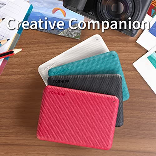 Toshiba Canvio Advance 2TB Portable External HDD, USB3.0 for PC Laptop Windows and Mac. 3 Years Warranty. External Hard Drive - Black 2