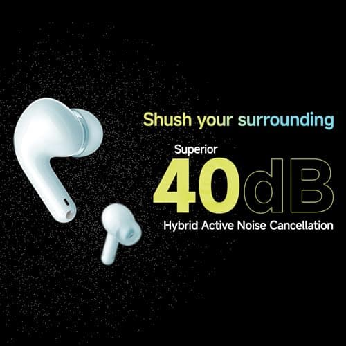 Redmi Buds 5C Bluetooth TWS in Ear Earbuds, Up to 40Db Hybrid Noise Cancellation, Quad Mic, Custom Eq, 10Mins Charge for 2Hours Life, Up to 36Hrs Playback, Gaming TWS| Acoustic Black 3
