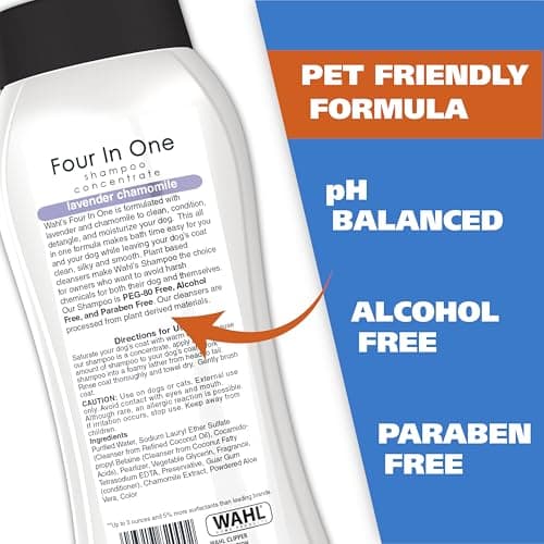 Wahl 820000 4-in-1 Shampoo, Lavender Chamomile 700 ML (Dogs) 3
