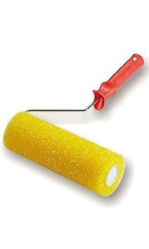 JEM Hardware MART Yellow Roller RED Colour Foam Roller Brush for Wall Painting Form Roller Brush for Wall Painting Paint Roller