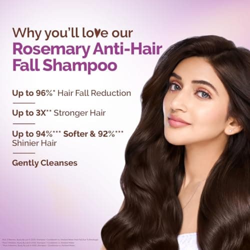 Mamaearth Rosemary Anti-Hair Fall Shampoo with Rosemary & Methi Dana for Reducing hair Loss & Breakage - 1 Litre | Up to 94% Stronger Hair | Up to 93% Less Fall | Sulphate Free Shampoo | For Men and W 3