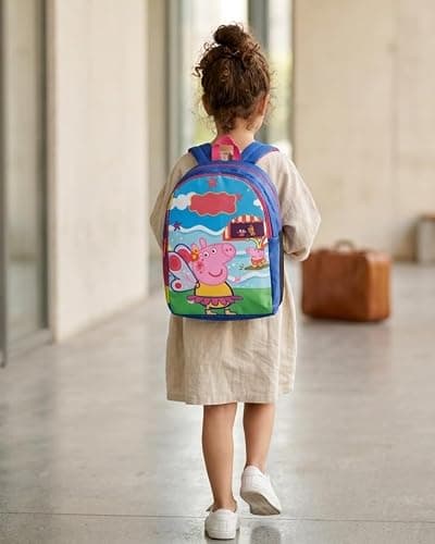 Lightweight Kids School Backpack 15L Cartoon Printed Bag for Boys & Girls | Cute Travel Backpack Bag for Children 3-5 Years Ideal for Preschool Nursery to 1st School Bag (Royal Blue & Multicolor) 5