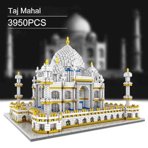 Magicwand® DIY 3950 Pcs TAJ Mahal Building Blocks for Kids & Adults【14 Yrs & Up】【Pack of 1】【White】 2