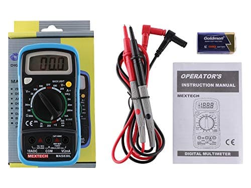 MEXTECH Battery Powered Mas830l 3 Digit, 1999 Counts, 600 Ac/dc Voltage Digital Multimeter 5