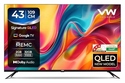 VW 109 cm (43 inches) Pro Series 4K Ultra HD Smart QLED Google TV VW43GQ2