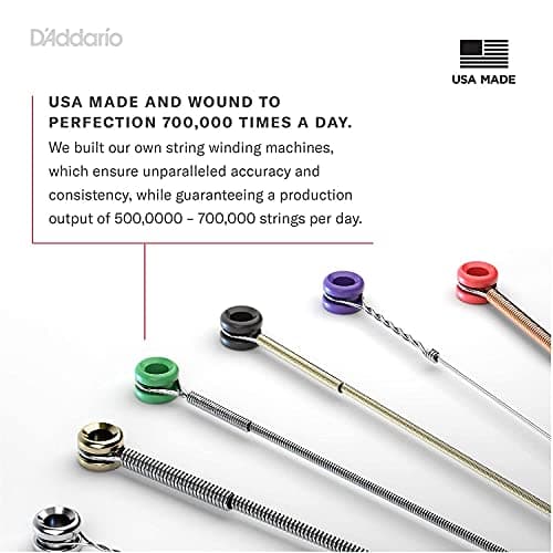 D'Addario Bronze Acoustic Guitar Strings_{.010-.050_Extra Light Gauge}_Stainless Steel Material 4