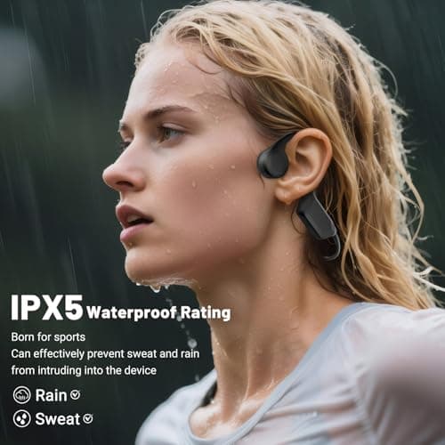 New Waterproof Open-Ear Bone Conduction Headphones - Bluetooth 6.0, 10-Hour Battery Life, Ultra-Light Wireless Headset with Stable Connection, Ideal for Running, Cycling, Workout, Hiking 4