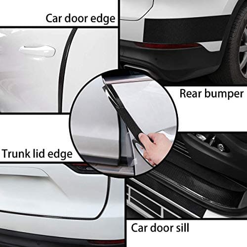 AutoBizarre Carbon Fibre High Gloss Anti Scratch Black Carbon Fiber Paint Protection Film Tape Ppf For Car Protection And Decoration - 2 Inches X 5 Meters 3