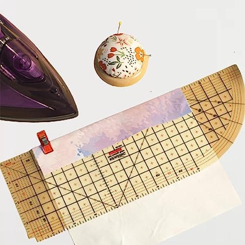 HEAVENGLOW Hot Ironing Ruler DIY Handmade Sewing Ruler for Dry or Steam Iron Folding Press|Crafts|Sewing|Quilting |Package Includes:1 Piece Hot Ironing Ruler 5