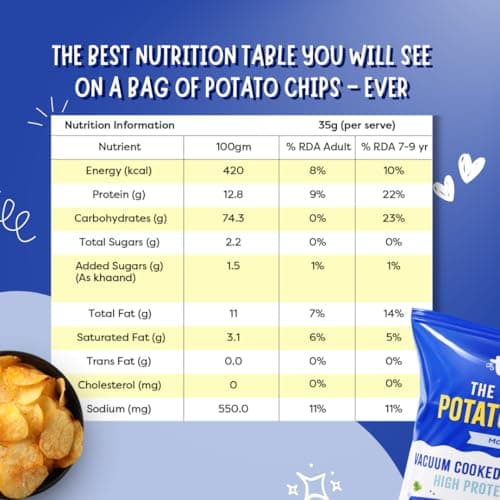 Troovy Healthy Masala Potato Chips | Vacuum Cooked Snacks | 70% Less Oil | No Palm Oil, No Preservatives | Made with Real Ingredients | 40g x 5 2