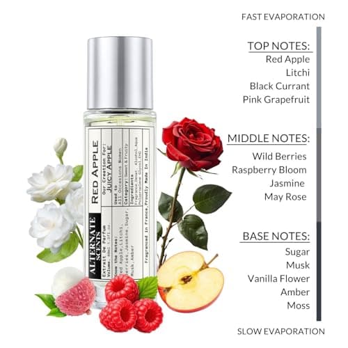 Alternate Scents RED APPLE 40ml Long Lasting Perfume For Women|Strong&Long Lasting with 30% Oil Concentration|Sweet Fruity Gourmand|Fragrance From France |Made In India| 3