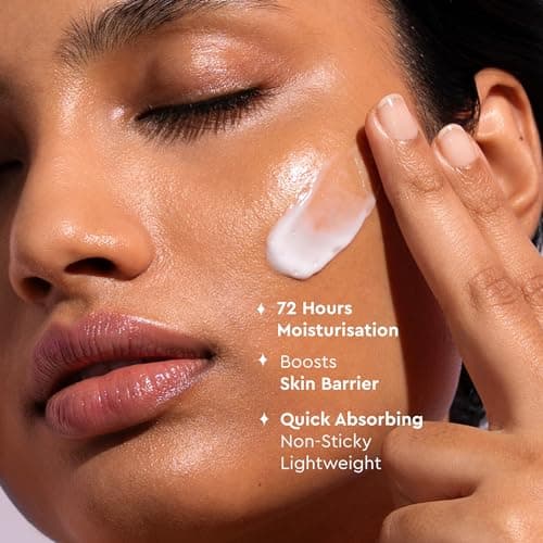 Within Beauty Ceramide & Shea Butter Cream Moisturiser | 72 Hrs Moisturisation | Hello Hydration Barrier Boost Moisturiser | For Normal To Dry Skin | Non-Greasy Light Weight | Quick-Absorbing | 50ml 3