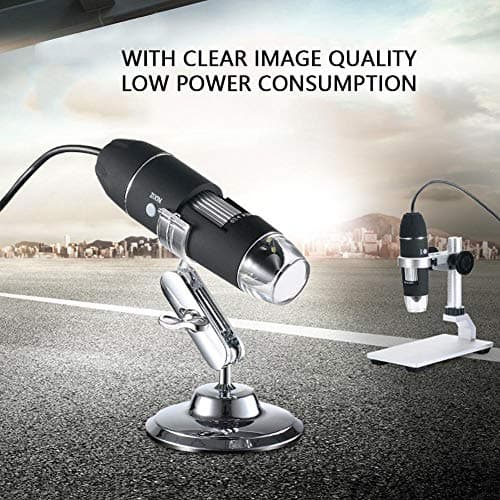 Tobo Portable USB Digital Microscopes 40X-1000X Electron Microscope with 8 LED Light and Silver Bracket Mini Microscope Endoscope Camera Magnifier with Stand TD-585IM. 4