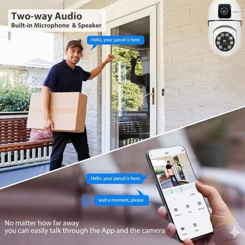 DDLC 4MP/8MP Dual Lens WiFi Bulb Camera | Smart Home Security CCTV Camera | 360° PTZ Rotation | Motion Detection | Color Night Vision | Two-Way Audio | Indoor Camera (Dual Lens Light Bulb) 5