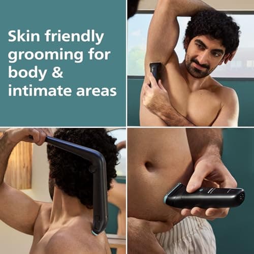 Philips Body Trimmer for Men Private Parts, Removes Back Hair, Skin Safe Grooming, Clinically Tested for Sensitive Skin, 100 Min Runtime, Showerproof, 2+3yrs* Warranty, BG5475/15 2